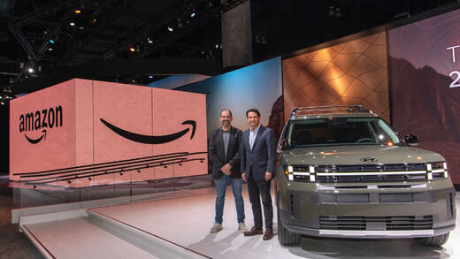 In Las Vegas verkündeten Hyundai und Amazon ihre Kooperation.