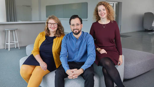 Das B+-Team: Stefanie Wille, Steffen Granz und Kaja Eilers (v. links).