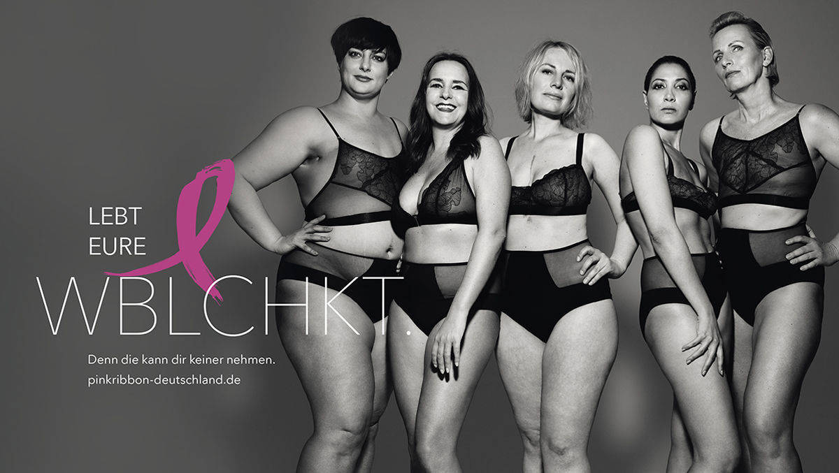 Fünf Frauen mit Mastektomie wurden für die Kampagne fotografiert. 