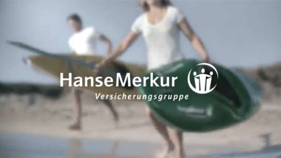 Szene aus dem neuen Hanse-Merkur-Spot. Szene aus dem neuen Hanse-Merkur-Spot.