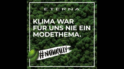 Eterna thematisiert in seiner neuen Kampagne sein Engagement im Bereich Nachhaltigkeit.