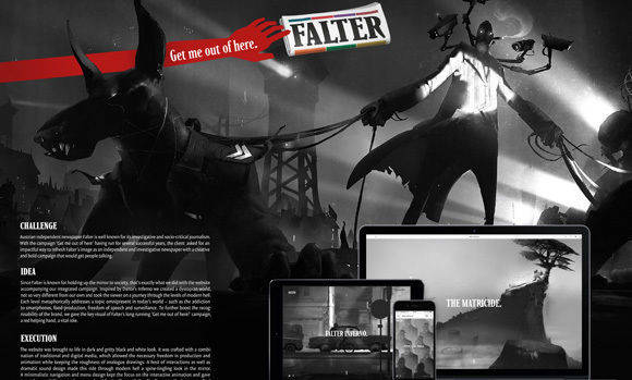 "Falter - Inferno": Jung von Matt verpasste mit der Arbeit knapp den Grand Prix.