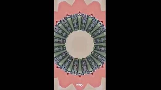 Die bunten Kaleidoskop-Muster sollen die Nutzer müde machen.Sehr müde.
