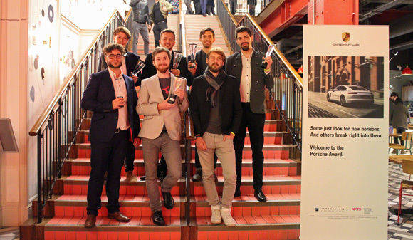 Gruppenbild in London: Die Gewinner des diesjährigen Porsche-Awards.