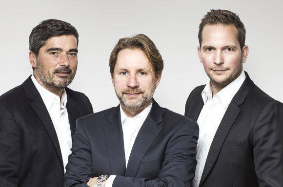 Geschäftsführer und Partner von Saint Elmo's (v.l.): Detlef Arnold, Reinhard Crasemann und Lasse Matthiesen .