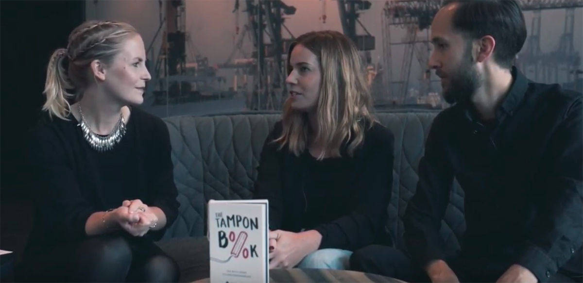 Beim Interview während der "Nacht der Löwen" sprechen die Schöpfer von "The Tampon Book" über ihre Kampagne