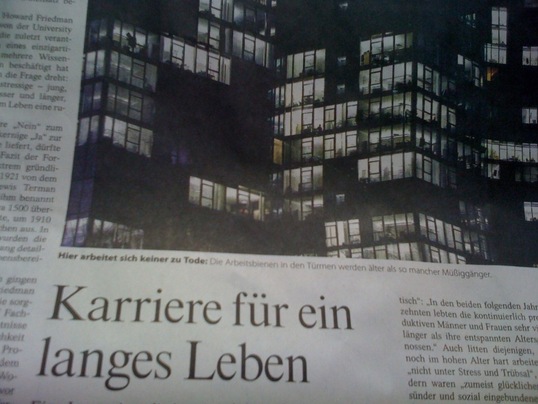 Fleißig lebt am längsten