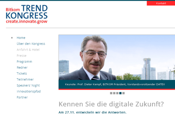 Bitkom-Präsident Kempf lädt die digitale Branche Ende November nach Berlin. Bitkom-Präsident Kempf lädt die digitale Branche Ende November nach Berlin.
