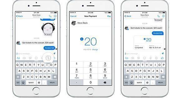 So einfach wie chatten: Die Mobile Payment-Funktion via Facebook Messenger.