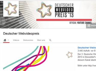 Das Champions League-Vorprogramm: Der Webvideopreis 2013 im Livestream Das Champions League-Vorprogramm: Der Webvideopreis 2013 im Livestream
