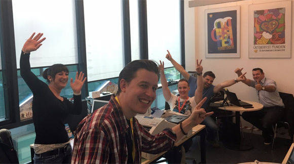 Das Social Media-Team der Polizei München.