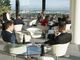 Nach getaner Arbeit: Die Teilnehmer des LEAD digital Experts Talk genossen in der Panorama Lounge des SV den Blick über München.