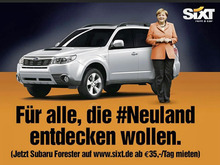 Sixt und Jung von Matt spießen Merkels "Neuland" auf