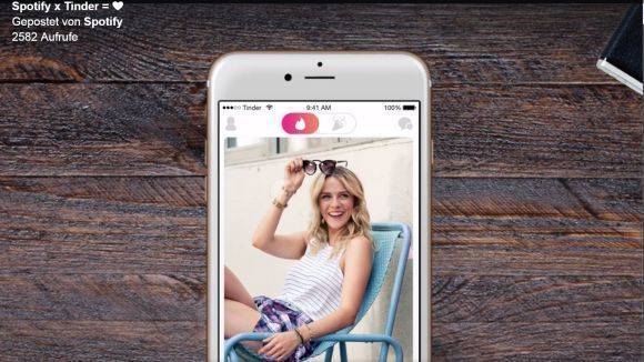 Spotify ist jetzt auf Tinder.