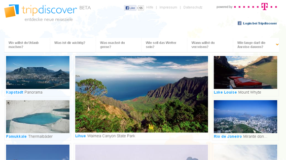 Bei Tripdiscover lassen sich etwa alle Berg-Urlaubsziele rausfiltern. Bei Tripdiscover lassen sich etwa alle Berg-Urlaubsziele rausfiltern.