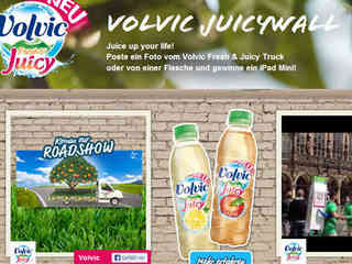 Volvic bewirbt neue Sorten mit digitaler Plakatwand Volvic bewirbt neue Sorten mit digitaler Plakatwand
