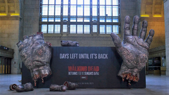 Countdown auf Zombie-Art Countdown auf Zombie-Art