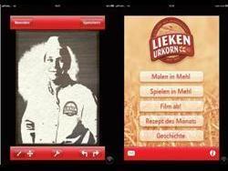 Passend zu Liekens Mehlbilder-Spot gibt es jetzt die dazugehörige App.