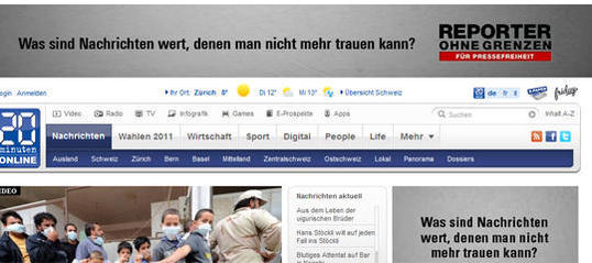 Reporter ohne Grenzen mischen Schlagzeilen auf