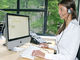 Call-Center-Mitarbeiterin
