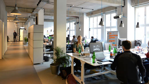 Blick ins Hamburger Büro des Online-Modehändlers About You.