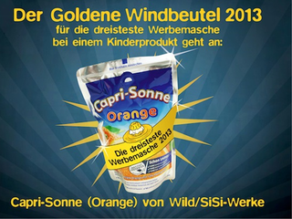 "Dickmacher ersten Ranges": Capri-Sonne erhält den "Goldenen Windbeutel" "Dickmacher ersten Ranges": Capri-Sonne erhält den "Goldenen Windbeutel"