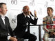 Von links John Allert, Group Brand Director, McLaren, Chairman McLaren Group Ron Dennis, Rennfahrer Jenson Button.