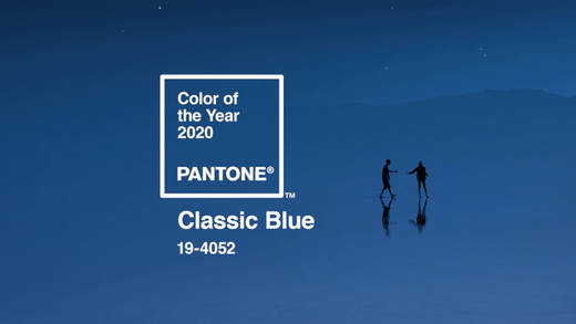 "Classic Blue" 19-4052 wird im Design 2020 eine Rolle spielen.