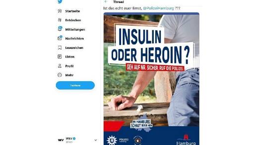 Dieses Motiv hat die Polizei Hamburg inzwischen gelöscht.