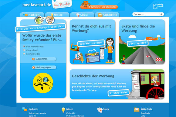 Im Zentrum der "Spiegel"-Kritik: Das Aufklärungsportal Media Smart. Im Zentrum der "Spiegel"-Kritik: Das Aufklärungsportal Media Smart.