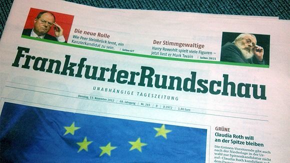 Trotz Sparkurs und Gehaltsverzicht:Die "FR" muss Insolvenz anmelden. Trotz Sparkurs und Gehaltsverzicht:Die "FR" muss Insolvenz anmelden.