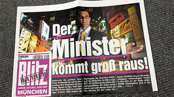 "Blitz-Kurier": Das Werk der Sat.1-Programmpresse in bester "Bild"-Manier macht neugierig auf "Minister"-Darsteller wie Kai Schumann, Alexandra Neldel oder Thomas Heinze... "Blitz-Kurier": Das Werk der Sat.1-Programmpresse in bester "Bild"-Manier macht neugierig auf "Minister"-Darsteller wie Kai Schumann, Alexandra Neldel oder Thomas Heinze...