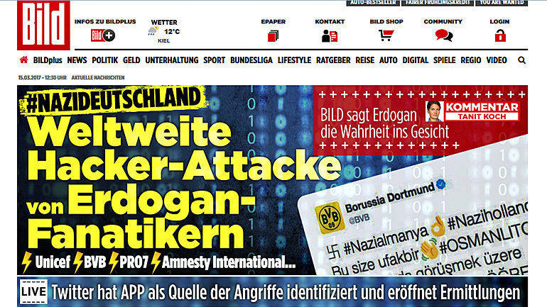 "Bild" bringt in Print und Netz ein Anti-Erdogan-Special.