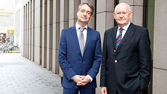 Handelsblatt-CEO Gabor Steingart (l.) und sein Verleger Dieter von Holtzbrinck bauen den Verlag um. Handelsblatt-CEO Gabor Steingart (l.) und sein Verleger Dieter von Holtzbrinck bauen den Verlag um.