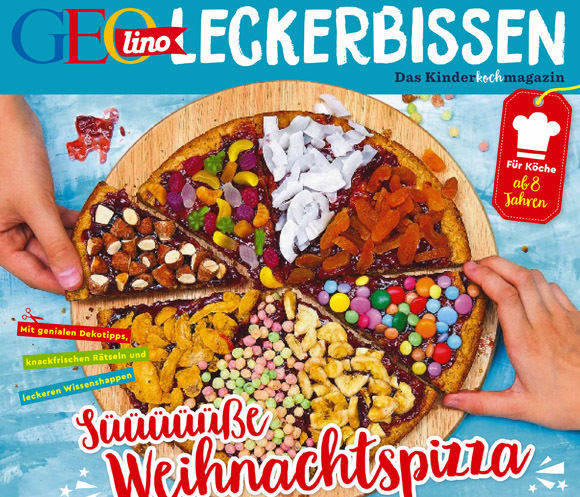 Pizza mit Smarties: "Leckerbissen" ist ein Kinderkochheft aus der "Geolino"-Familie.