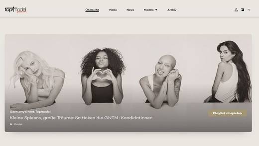 Auf GNTM.de finden Fans der Castingshow viele exklusive Inhalte.