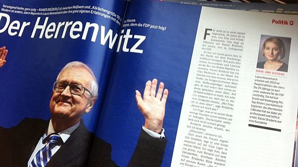 Die umstrittene Brüderle-Geschichte ist am Donnerstag im Print-Heft erschienen. Die umstrittene Brüderle-Geschichte ist am Donnerstag im Print-Heft erschienen.