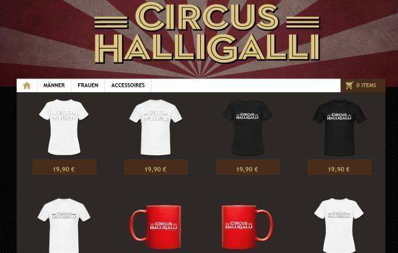 Pünktlich zum Start der neuen "Circus Halligalli"-Staffel gibt es neue Fanartikel von Spreadshirt.