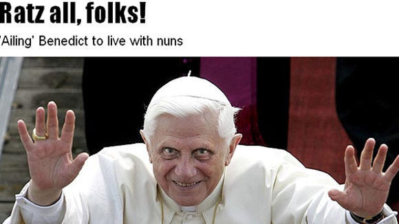 Der erste Rücktritt eines Papstes seit 700 Jahren - nicht alle Medien würdigen den Schritt. "The Sun" etwa berichtet polemisch wie eh und je. Der erste Rücktritt eines Papstes seit 700 Jahren - nicht alle Medien würdigen den Schritt. "The Sun" etwa berichtet polemisch wie eh und je.