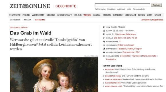Screenshot zeit.de Screenshot zeit.de