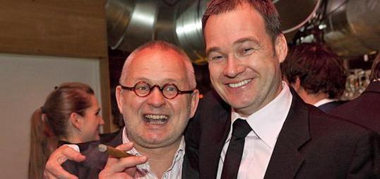 Gute Stimmung beim Client Award: HP Albrecht und Frank Dopheide.