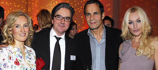 Werber-Prominenz in bester Begleitung: Stephan Rebbe und Jean-Remy von Matt.