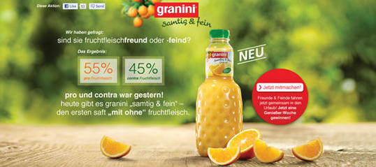 Mit oder ohne Fruchtfleisch - der Nutzer hat die Wahl.