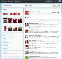 Sollten die neuen Funktionen kommen, könnte der Twitter-Auftritt von Coca-Cola dort weit mehr Eigenleben bekommen.
