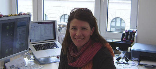 Kira Song in ihrem Büro.