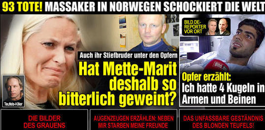 Bild.de ist sehr früh in die Offensive gegangen und hat Namen und Bild des Täters verwendet.