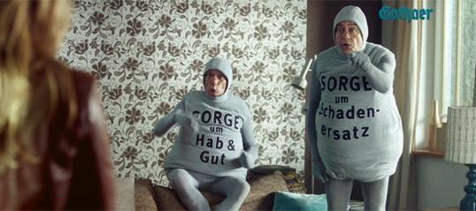 Die Alltagssorgen werden in der Kampagne durch Menschen dargestellt.