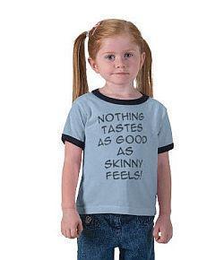 Keine Werbung für Kids-T-Shirt mit  Kate-Moss-Motto