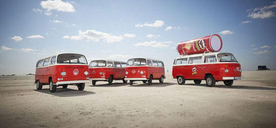 Pringles und VW Oldtimer auf FestivalTour