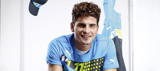 Stürmt ab sofort für Puma und Intersport: Nationalspieler Mario Gomez